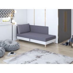 Inge – Schlafsofa mit Kopf- und Seitenteil und Bettkasten