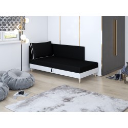 Inge – Schlafsofa mit Kopf- und Seitenteil und Bettkasten