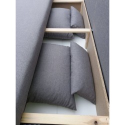 Inka – Schlafsofa mit Schlaffunktion und Bettkasten