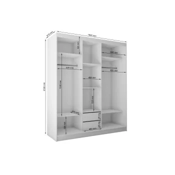 Vitrine 180 ohne Glas Vitrine 180 ohne Glas