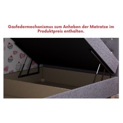 Lady – Schlafsofa mit Kopf- und Seitenteil und Bettkasten
