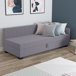Mia – Schlafsofa und Bett mit Bettkasten