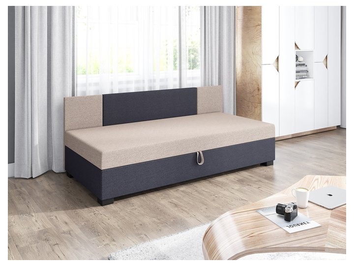 Erik mit Seitenteil in Sandbeige mit Dunkelgrau
