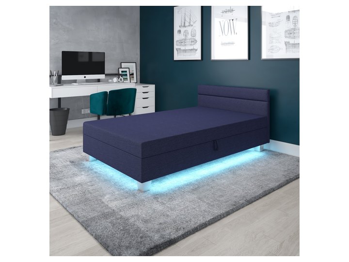 Matylda LED mit Kopfteil in Dunkelblau