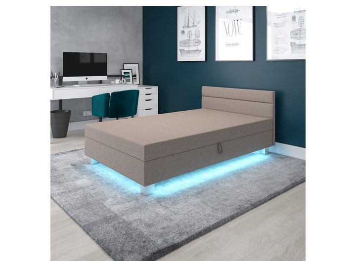 Matylda LED mit Kopfteil in Sandbeige