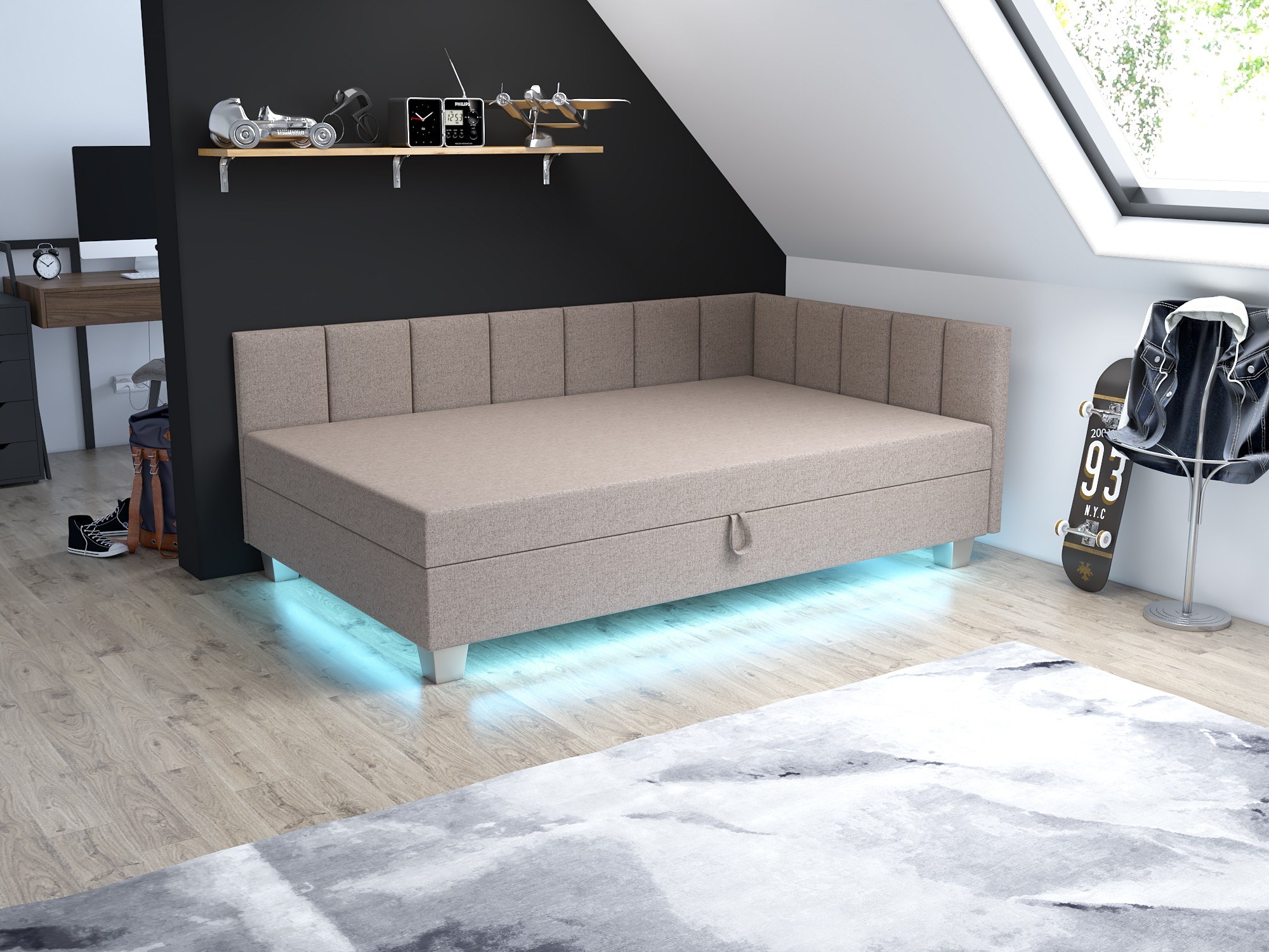 Eckliege Marcela LED in Beige