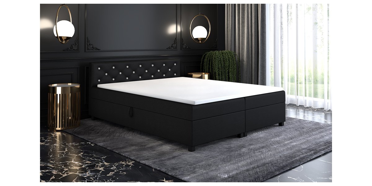 Princess 180x200 Schwarz im Schlafzimmer