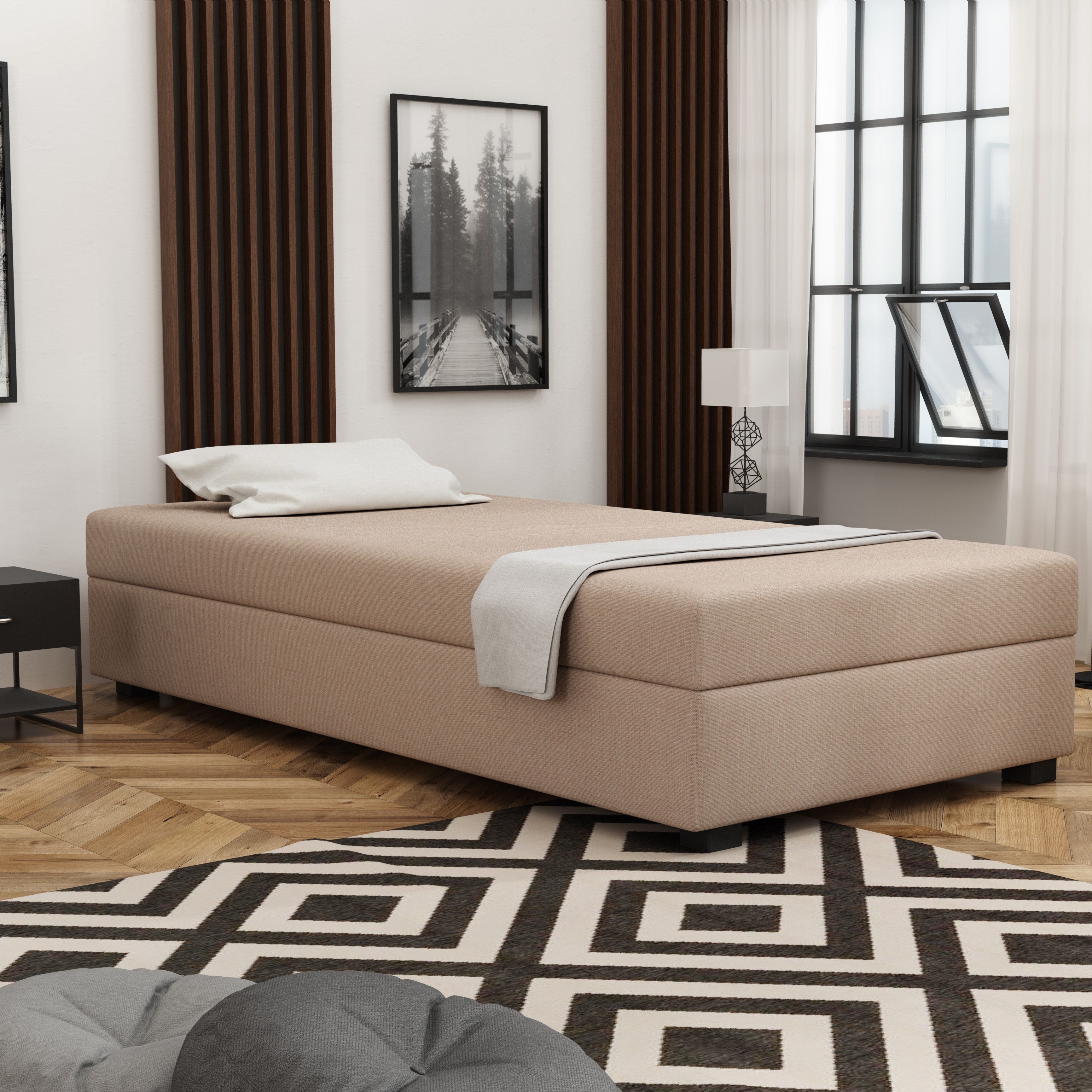 Polsterliege Iwo in Sandbeige