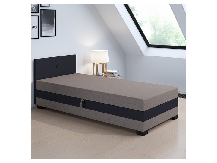 Ilia 110x200 mit Kopfteil in Beige-Graphit