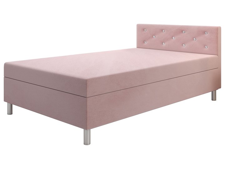 Princess 100x200 mit Kopfteil in Puderrosa