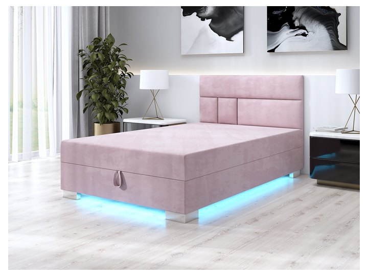 Astrid LED in Velours Puderrosa