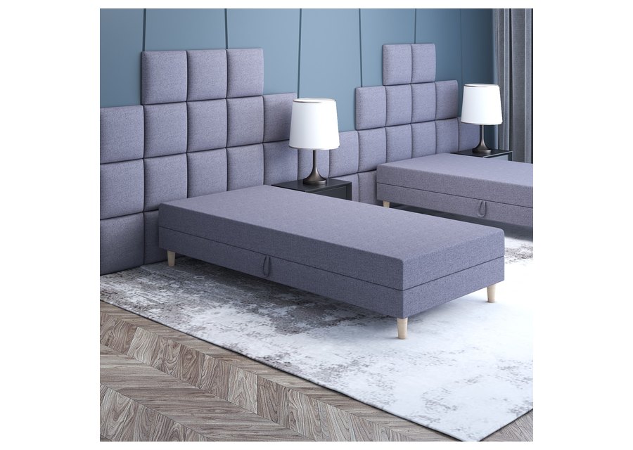 Eliot 120x195 im skandinavischen Stil – Liege mit Bettkasten
