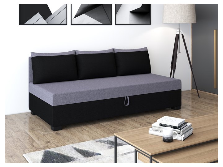 Uma mit Seitenteil in Grau mit Schwarz