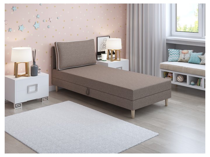 Inge mit Kopfteil in Sandbeige