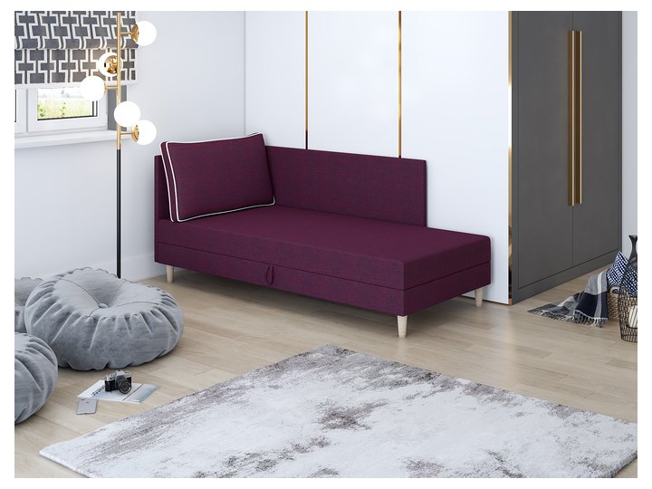 Inge mit Kopf- und Seitenteil in Aubergine