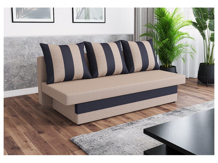 Inka in Sandbeige mit dunkler Blende